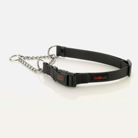 Collar - Play Martingale, 1" Wide - Large Adjustable - Fits neck - 18" to 22" (Color: Black)